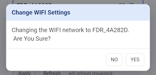 HTML WIFI Selection Confirmation